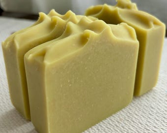 Jabón vegano de pepino y té verde - Jabón artesanal / Jabón de proceso en frío / Jabón hecho a mano / Jabón vegano / Jabón artesanal / Jabón en barra