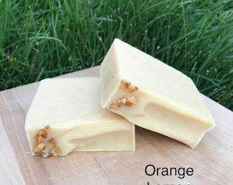 Orange Lemon - Vegan Essential Oil Soap | Handcrafted Soap | Cold Process Soap | Handmade Soap | Vegan Soap | Herbal Soap | Natural Soap