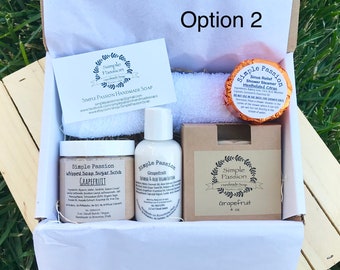 Citrus Self Care Gift Box - Vegan Gift, Thank You, Birthday Spa, Appreciation, Stress Relief, Teacher, Mothers Day Pamper Gift, Hug In A Box