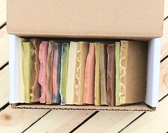 1 Pound of Soap End Sampler - Travel Size Soaps - Odds and Ends - Soap Tester - Guest Soap - Bulk Soap Samples - Handmade Soap