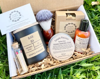 Self Care Gift Box For Men - Vegan Gifts, Thank You, Birthday Spa, Appreciation, Groomsmen, Get Well, Father's Day Pamper Gift, Hug In A Box