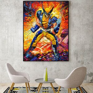 Vincent Van Gogh Starry Night Posters Superhero Poster Canvas - Etsy