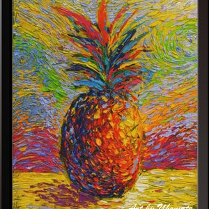 Vincent Van Gogh Starry Night Posters Hawaiian Pineapple Inspired Canvas Wall Art Nursery Decor Wall Decor Wall Hang Room Decor A058