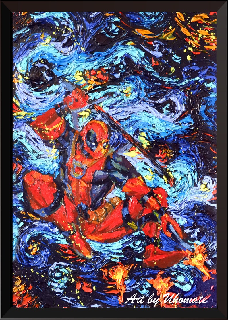 Uhomate Pretty Soldier Sailor Moon Wall Decor Vincent Van Gogh Starry Night Posters Home Canvas Wall Art Print Anniversary Gifts Baby Gift Nursery Decor Living Room Wall Decor A103 13X19