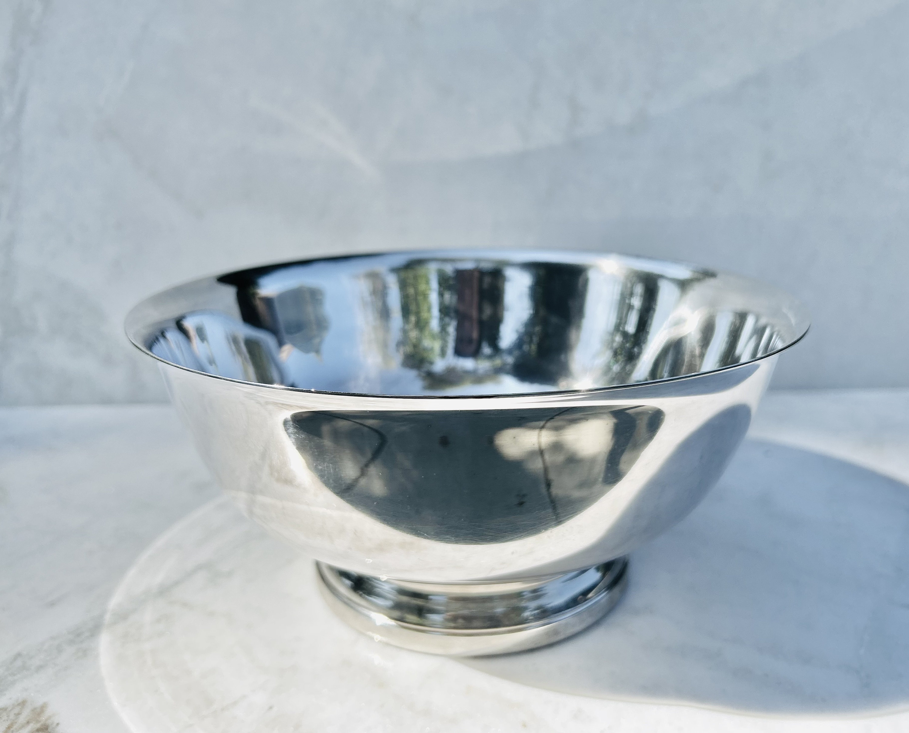 Gorham Footed Silver Bowl Large Round Paul Revere YC781 Etsy