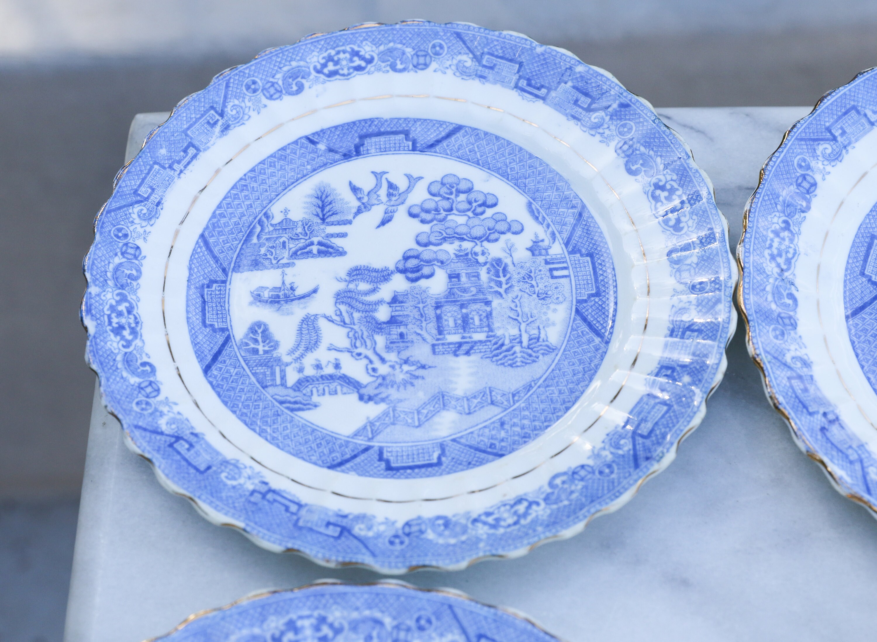 Blue Willow Theme Soup Bowl 16cm (Design May Vary) | Crockery
