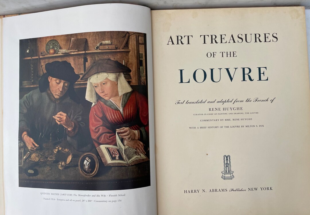 Art Treasures of the Louvre Book Hardcover 1951 Etsy