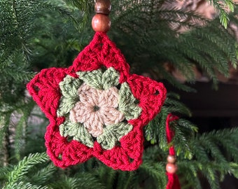 Crochet Christmas Star Ornaments