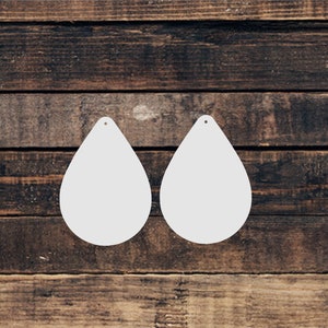 Boucles d&#39;oreilles en forme de larme, sublimation, panneaux de fibres durs mdf