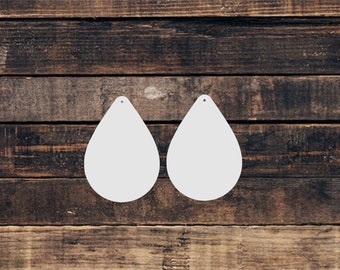 Teardrop earrings sublimation blanks mdf hardboard