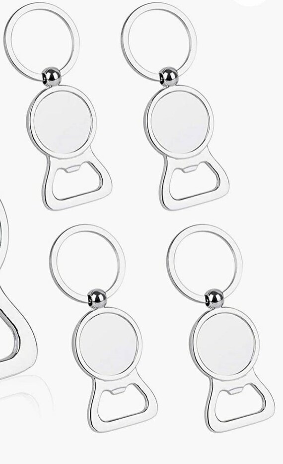 Metal keychain bottle opener Sublimation blank Etsy