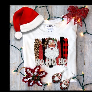Ho ho ho Santa Deco Ohrringe Sublimation Design