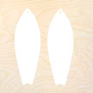 10 sets surfplank oorbellen of sleutelhangers sublimatie blanks mdf hardboard