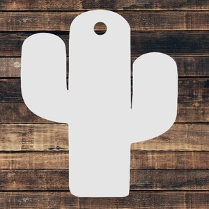 Cactus keychain sublimation blank mdf hardboard