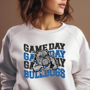 Blue Bulldogs Game Day dtf transfer