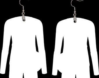 volleyball uniform earrings sublimation blanks mdf hardboard