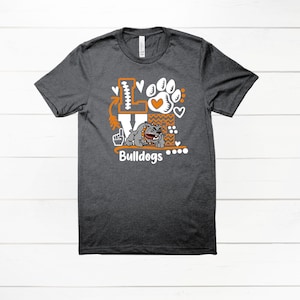 Bulldogge Fußball dtf Bügelbild