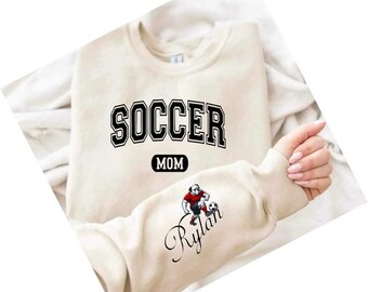 Bulldog Soccer Mom Personalized Sweatshirt