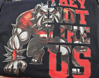 They Not Like Us Bulldog football dtf transfer