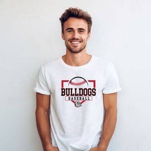 Transferencia dtf de béisbol de los Bulldogs