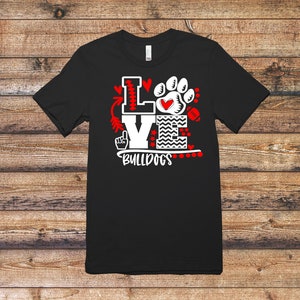 Bulldogge Fußball dtf Bügelbild