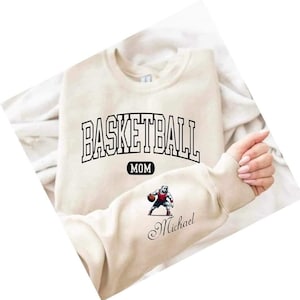 Bulldog Basketball  Mom Personalized Sweatshirt