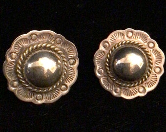 Mexico 925 Silver Dome Earrings