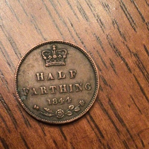 1844 Great Britain Half Farthing image 2