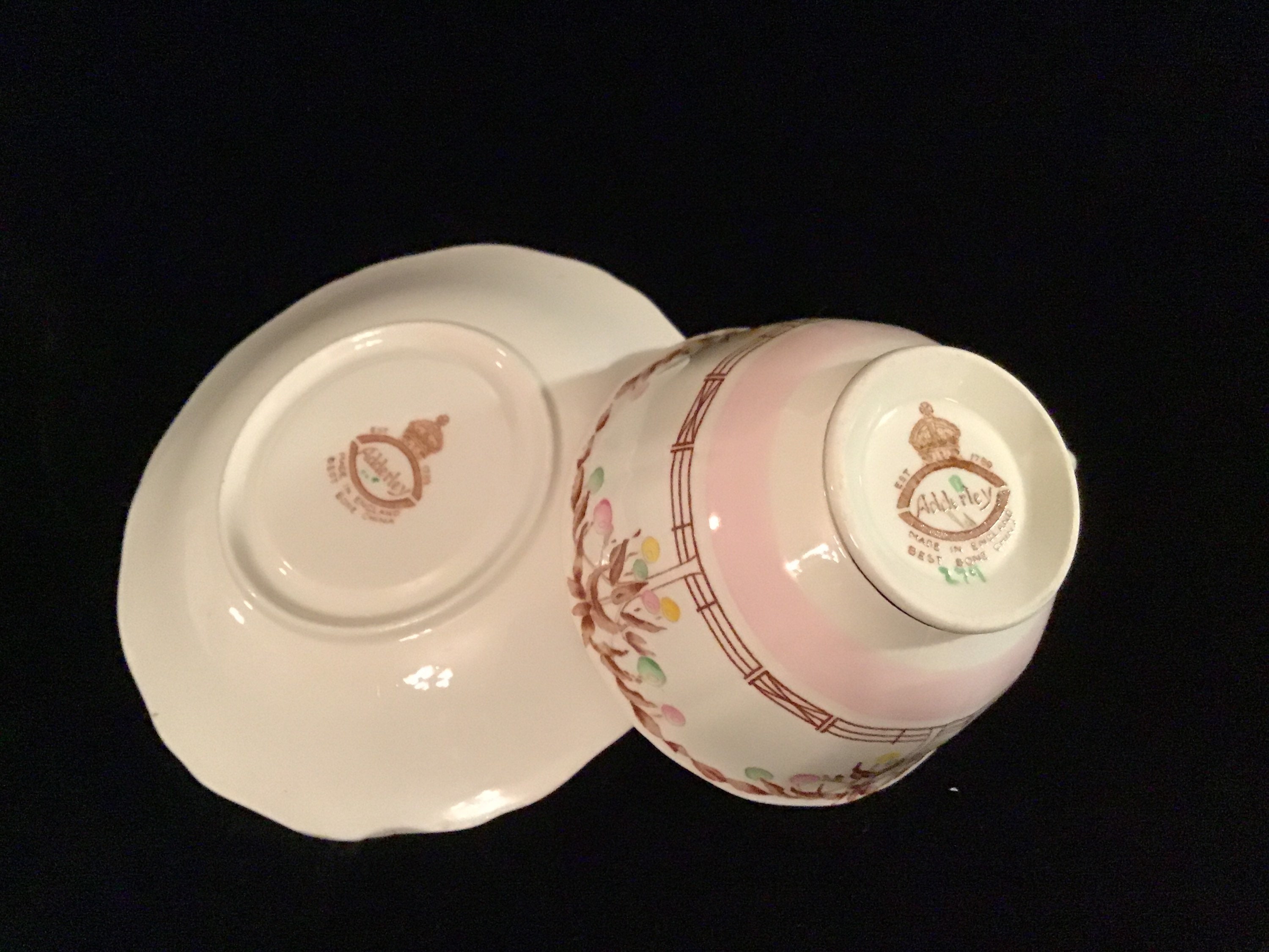 Adderley Best Bone China Pink Green Yellow Paper Lanterns or Etsy