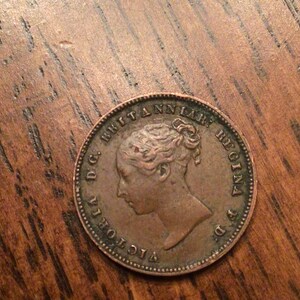 1844 Great Britain Half Farthing image 1