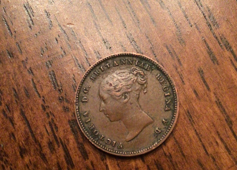 1844 Great Britain Half Farthing image 1