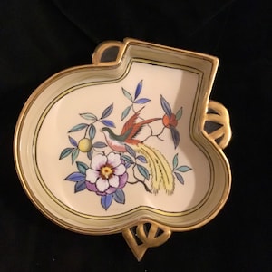 Unique Handpainted Noritake Morimura Dish Red Stamp