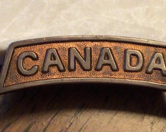 Canada WWI Shoulder Title