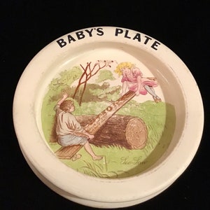 Carlton Ware See-Saw Baby’s Plate