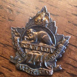 Rare Original Canadian WWI 216 Toronto Bantams CEF Cap Badge  Canada