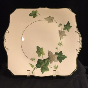 Myott Staffordshire Plaat Groene Emerald Klimop