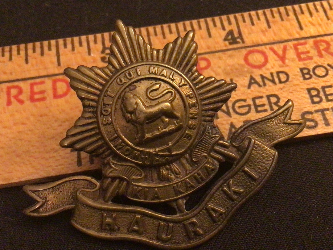 Newzealand WWI Hauraki 6th Regiment Cap Badge Etsy