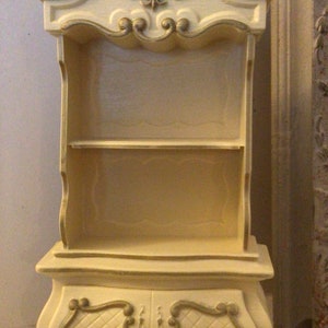 French Provincial Style Barbie Doll Cupboard Dresser Shelf