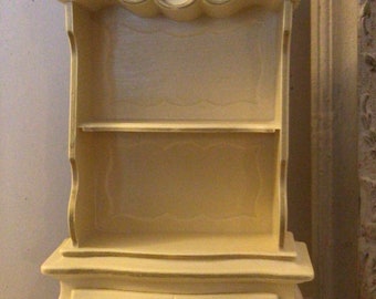 French Provincial Style Barbie Doll Cupboard Dresser Shelf