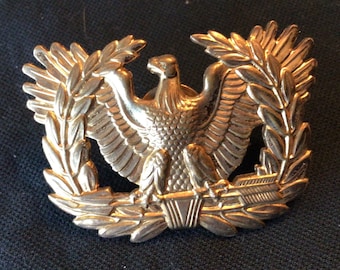 WWII USA Warrant Officer Cap Badge