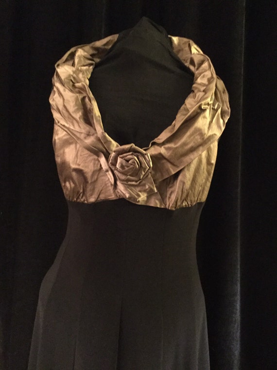 joseph ribkoff black and gold dress