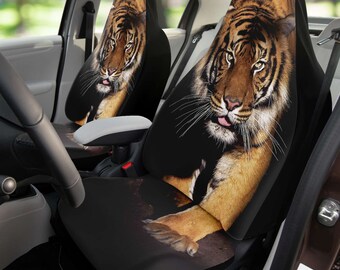 Walking Tiger Front Seat Cover Set Car Interior Car Accessories 2 PCS Synthetic Leather 4 Seasons universal For Streetka Fiesta Focus Kuga Mondeo Edge Walking Tiger Front Seat Cover Set Car Interior Car Accessories 2 PCS Synthetic Leather 4 Seasons universal For Streetka Fiesta Focus Kuga Mondeo Edge