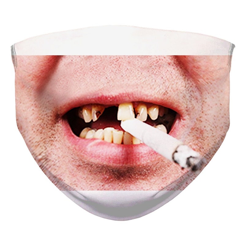 Bad teeth Face Mask Comes with 5 Nose Crimps and Mouth and Etsy