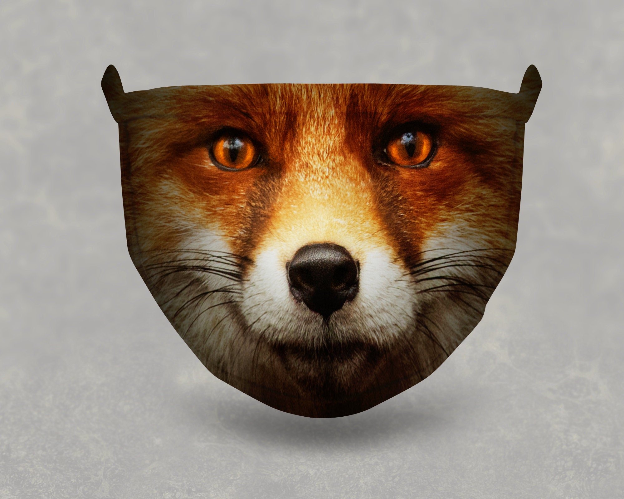 Red Fox Face Mask Comes With 5 Nose Crimps And Mouth And Nose Etsy Israel