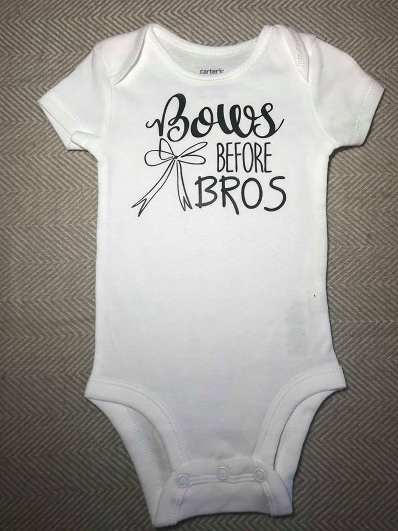 Bows Before Bros Onesie