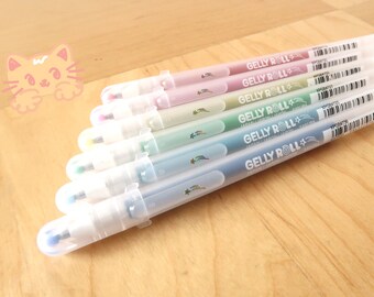 Sakura Gelly Roll Stardust Gel Pens : Red, Pink, Yellow, Green, Light Blue, Dark Blue ~ Sparkly & Glittery Ink ~ Listing for 1 Pen Only