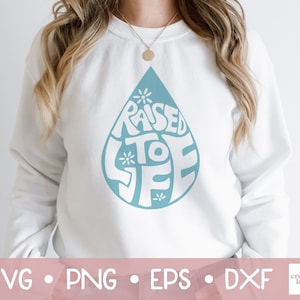 Raised to Life SVG, Baptism SVG File, Born Again SVG, Retro Christian Shirt