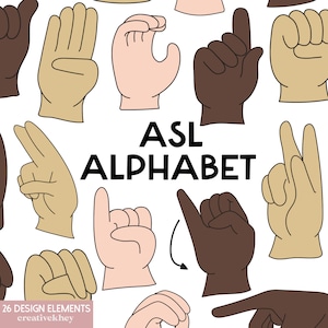 ASL アルファベット クリップアート、アメリカ手話 PNG