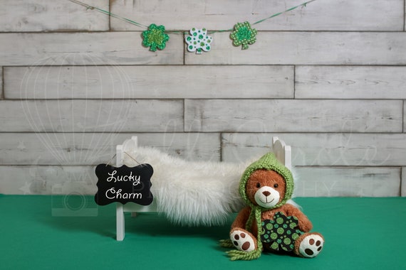 St. Patricks day Digital Backdrops Newborn Photography