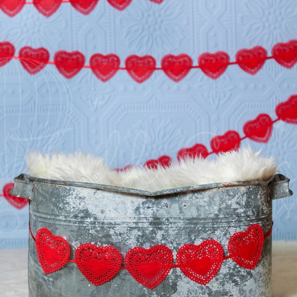 Valentine's Day Digital Backdrops/Props (Newborn Photography Prop. Newborn Digital Prop. bucket with red hearts ) Digital Download